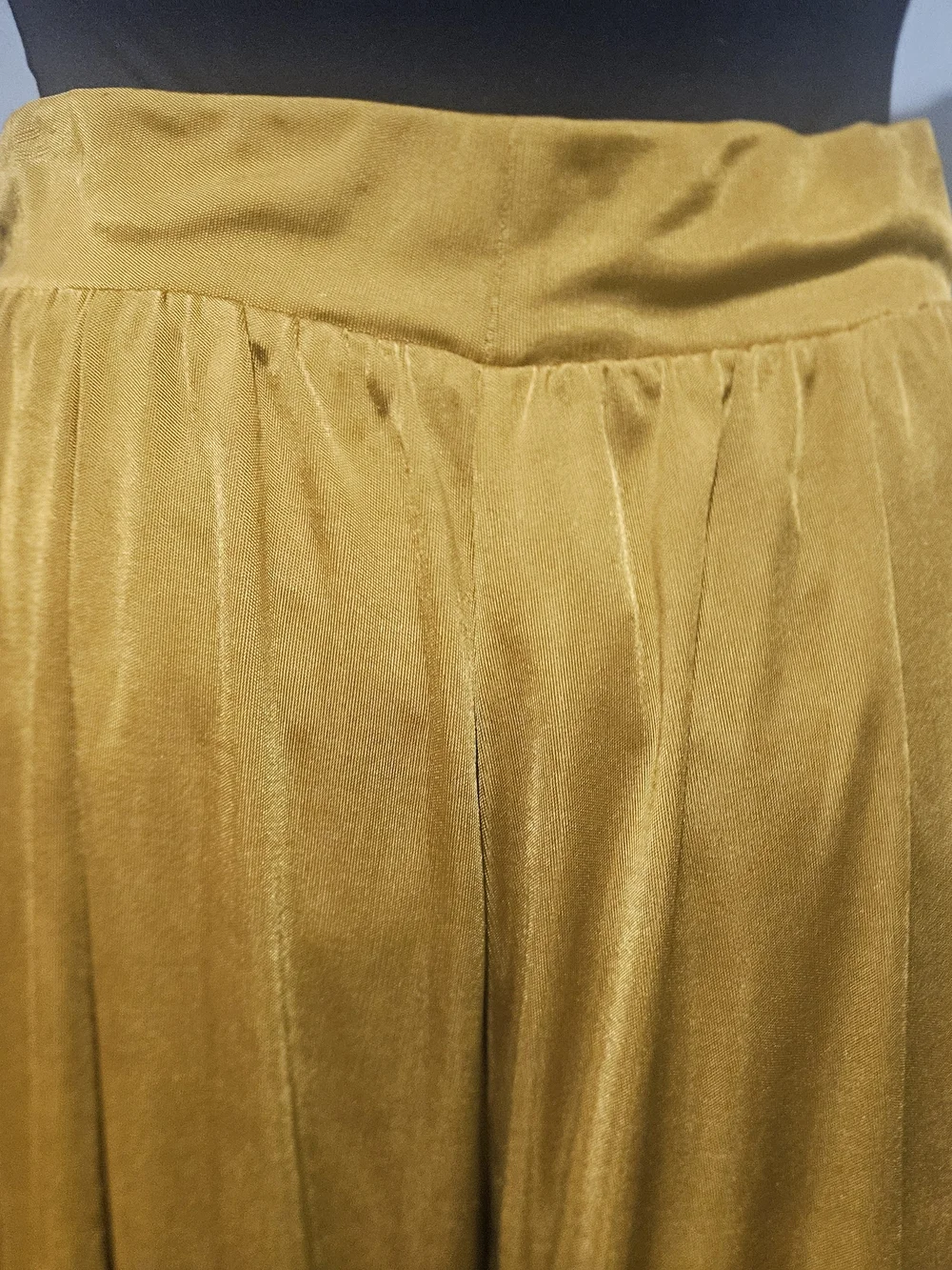 Anthropologie Maeve Shiloh Knit Wide Leg Pants Chartreuse XS NWT Flowy - Picture 6 of 16